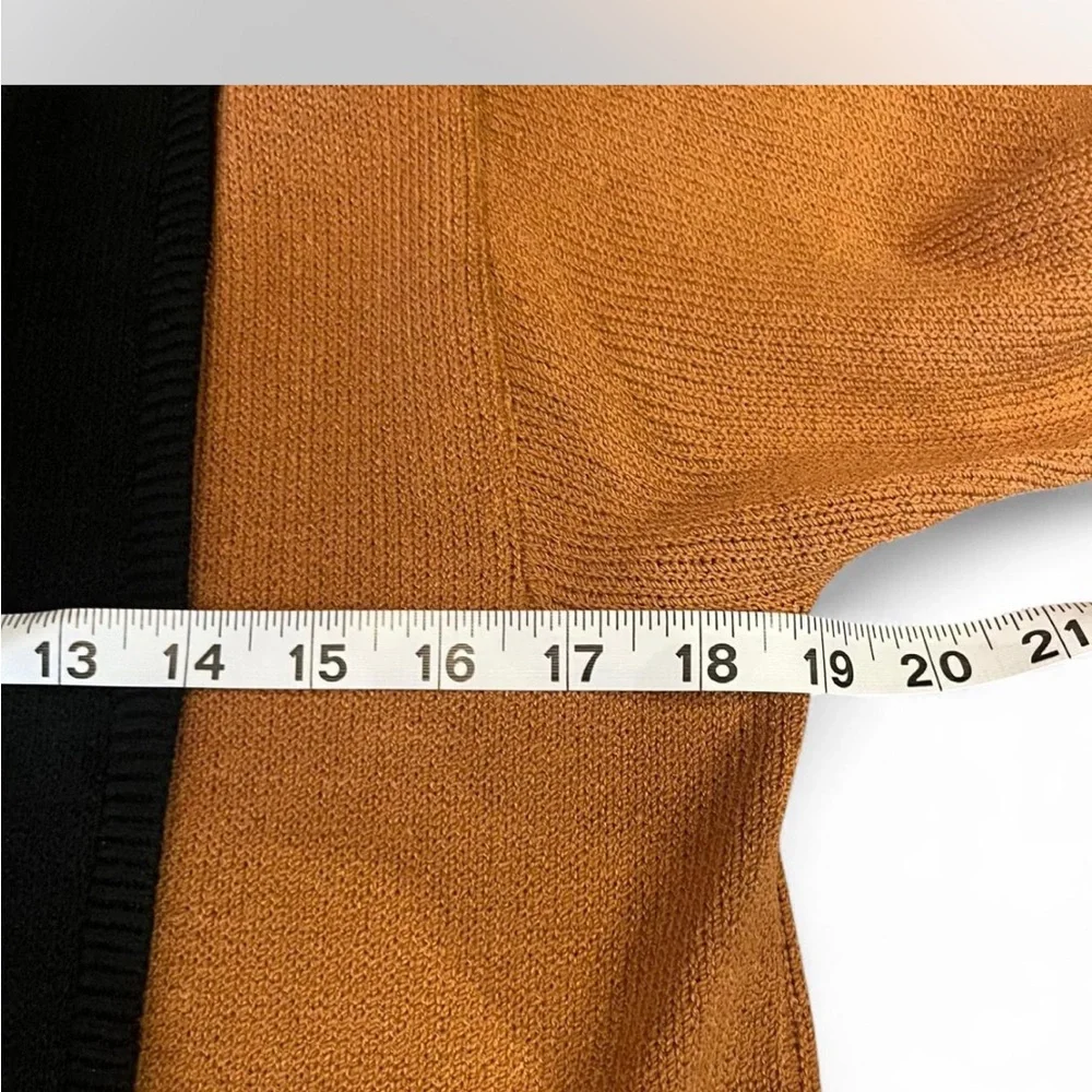 Vintage St. John Black and rust Knit Cardigan in good condition!!